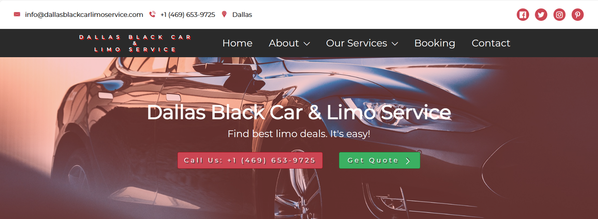 Dallas Black Car Booking Platform